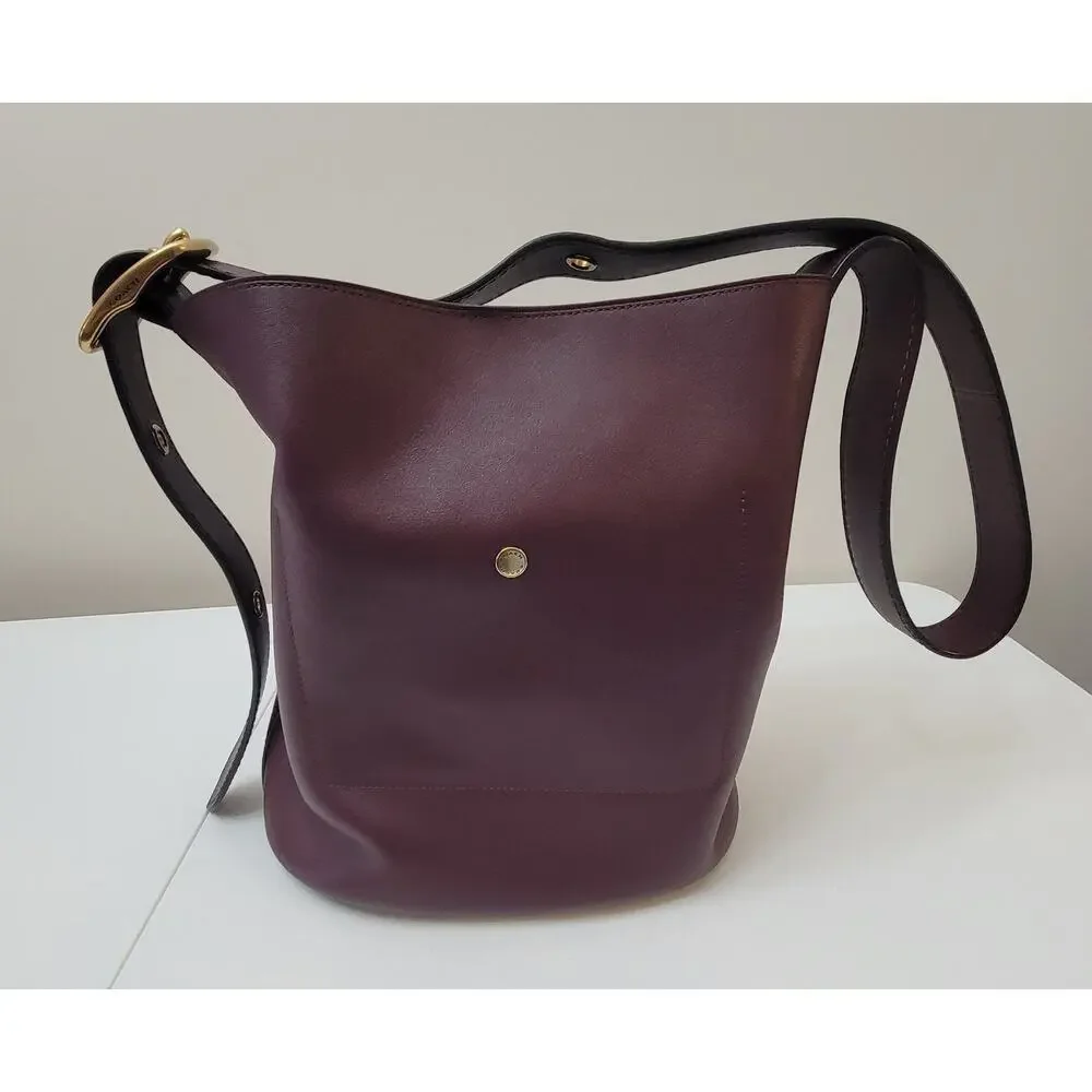 Coach Bleecker Bucket Bag CCC23 Maple Leather w/ Pouch & Dust Bag Like New
